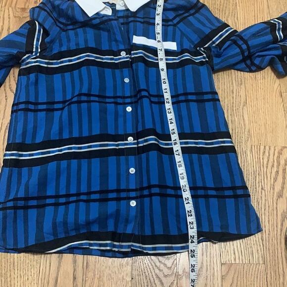 TORY BURCH PLAID BUTTON DOWN SHIRT SIZE‎ 4 - Picture 8 of 8